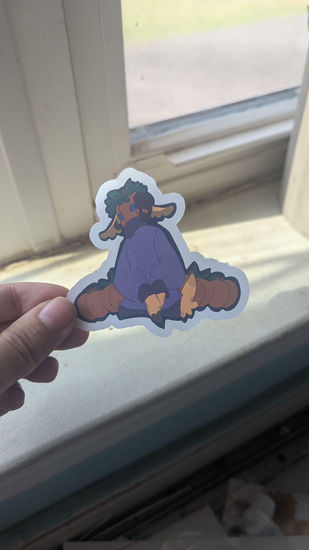Pumpkin Goat Stickers