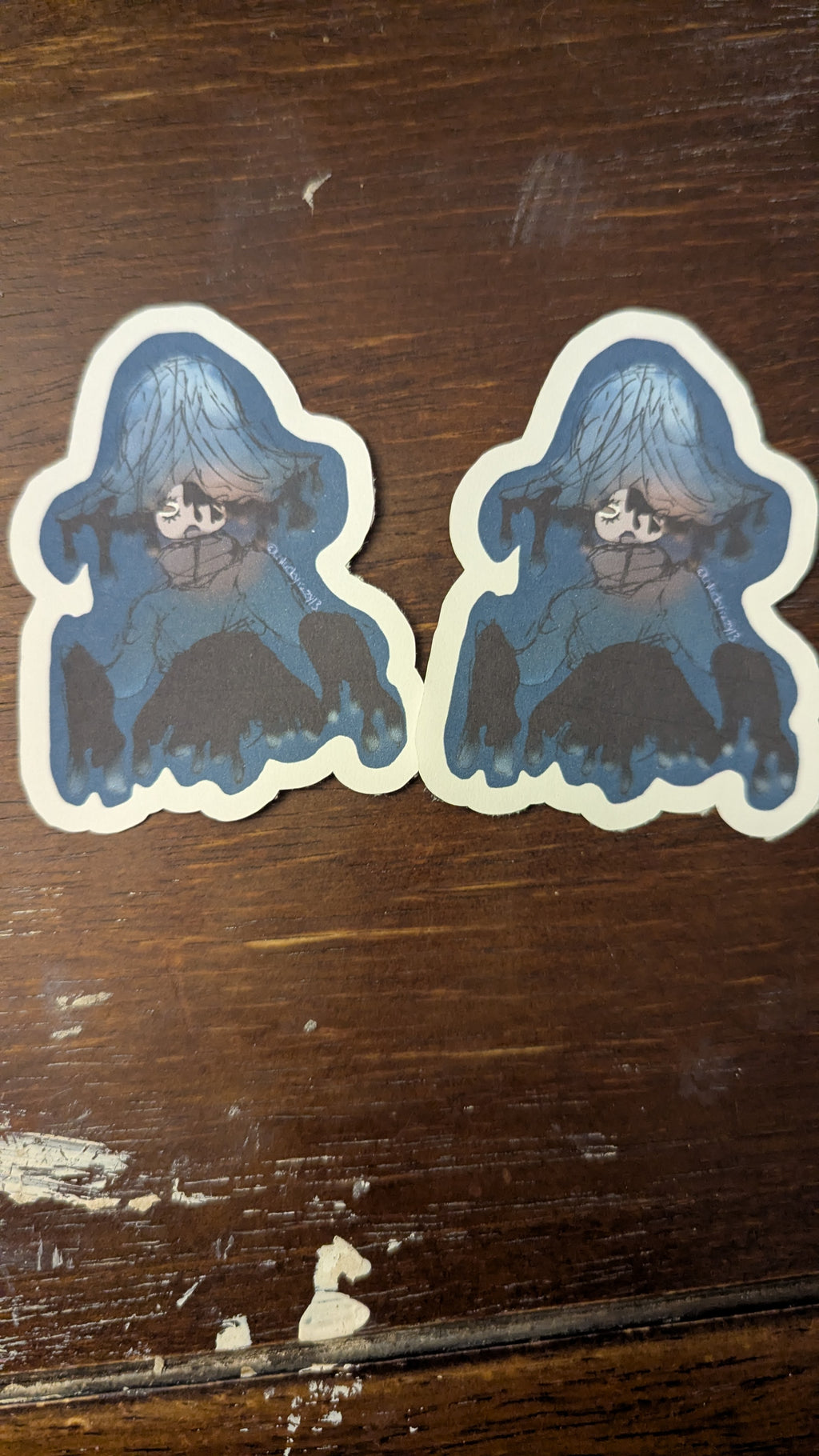 Ink Cap Girl Stickers