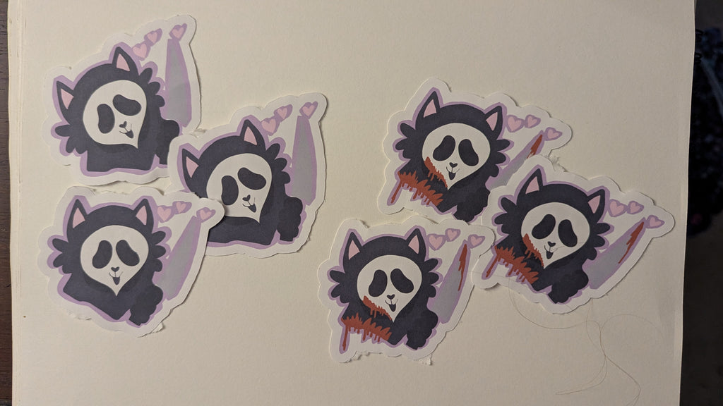 Ghostface Cat Sticker