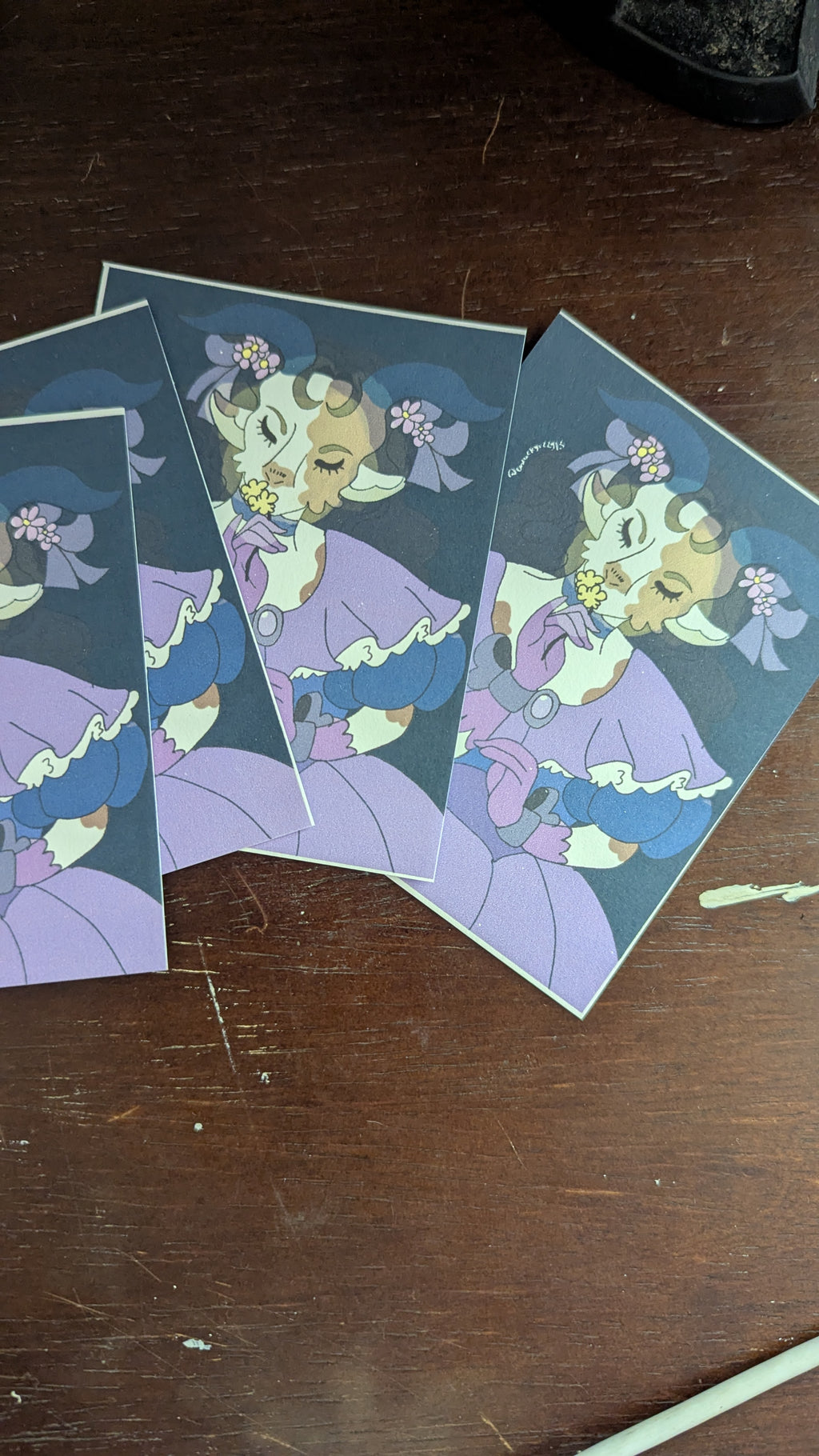 Lavender the Calm Goat Mini Print