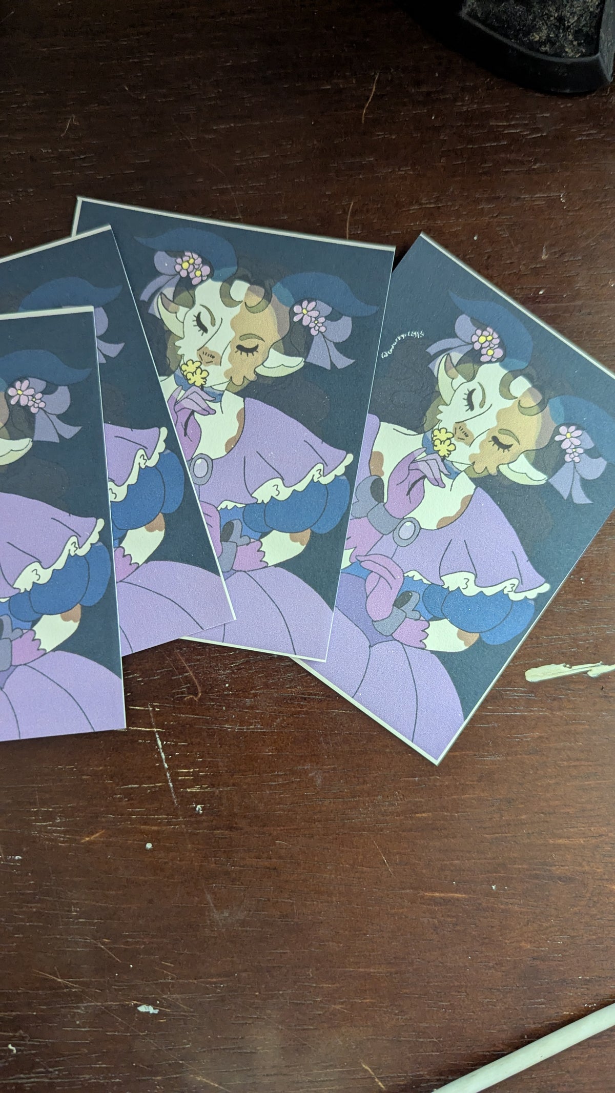 Lavender the Calm Goat Mini Print