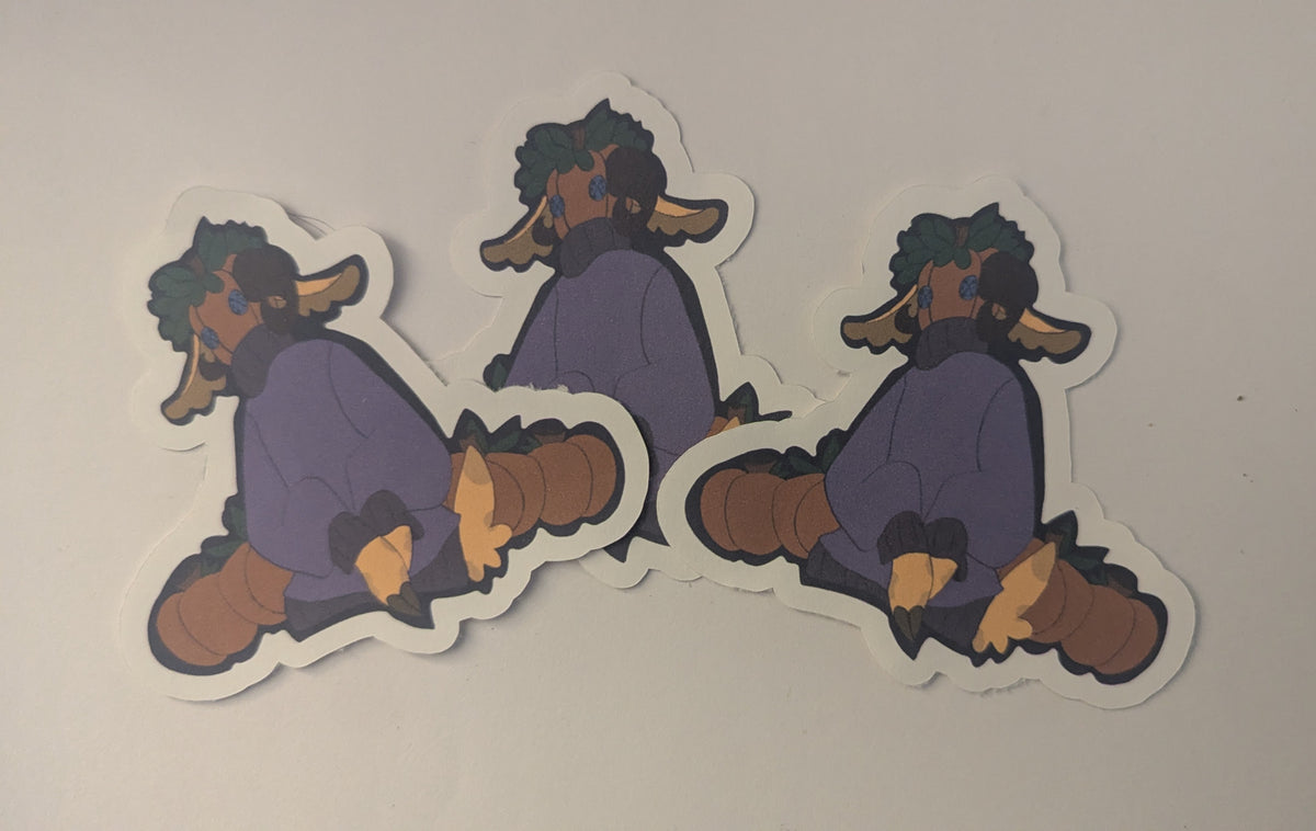 Pumpkin Goat Stickers