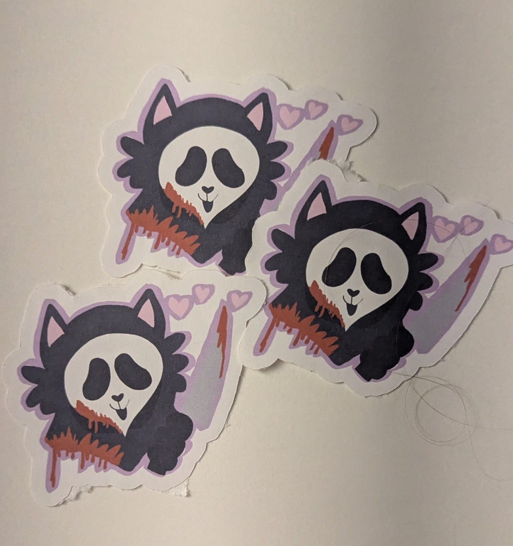 Ghostface Cat Sticker